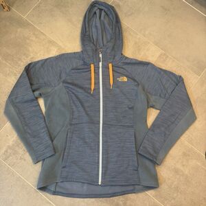 The North Face Women’s Mash Up Jacket Fleece Blue Neon Orange Size XL – EUC